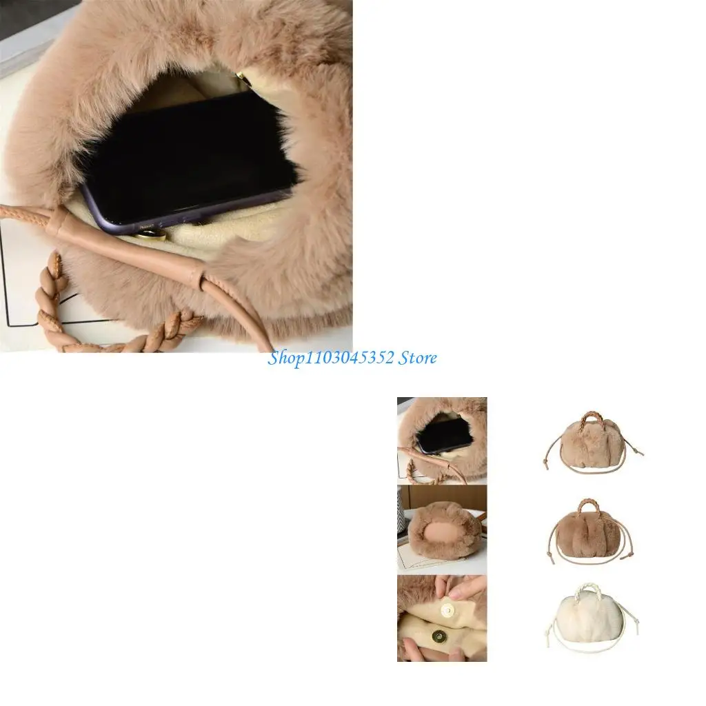 

Functional Carryall Bag Furry Shoulder Crossbody Bags Handbag Suitable for Various Occasions