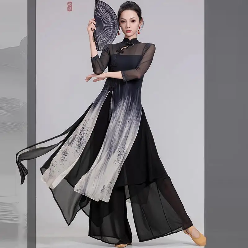 

Ele Ancient Chinese Sle Dance Costume Women's Flowing Me Outfit Practice Performance Traditional National Faion New...