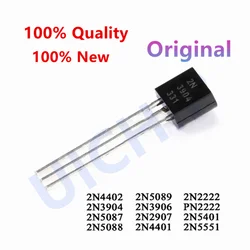 Nouveau transistor, 2N3904 2N3906 2N2907 2N4401 2N2222 PN2222 2N5401 2N5551 2N4 Hautement 2N5088 2N5087 2N5089 TO-92 TO92, 100%, 50 pièces