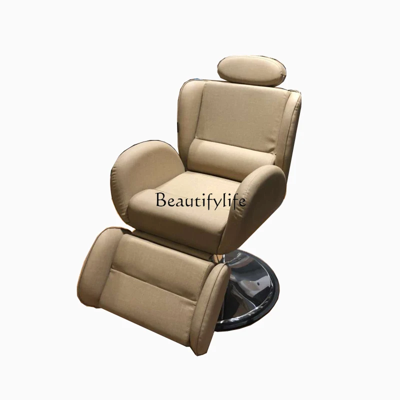 

*European reclining hair salon chair, hair salon, hair treatment and beauty, men's export large chair