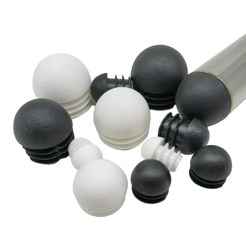 Domed Round Plastic Blanking End Caps Chair Feet Tube Inserts Plug 16mm-76mm