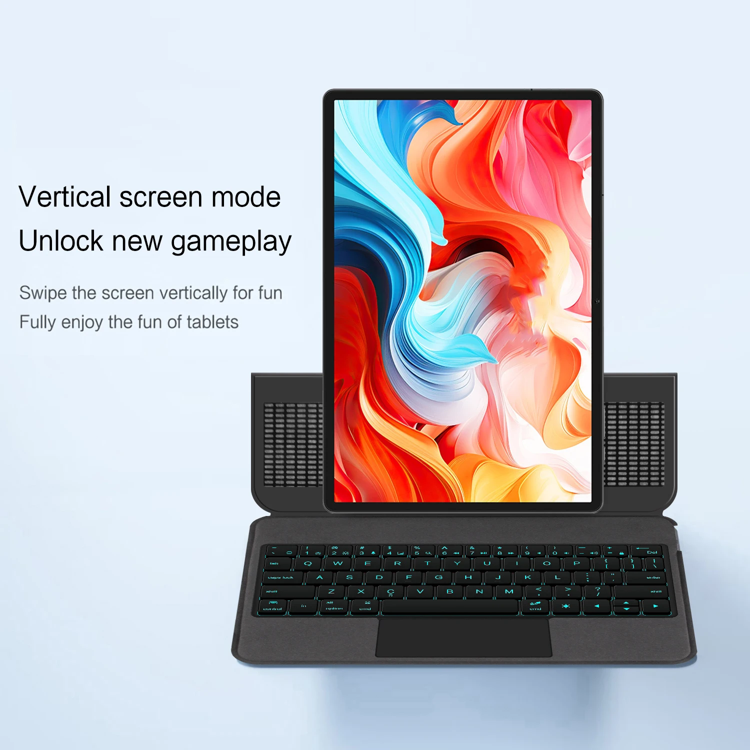 Capa com Teclado Retroiluminado para Tablet Teclast M40 Pro, M40