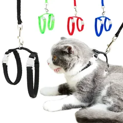 New Cat Collar Harness Leash Adjustable Nylon Pet Traction Cat Kitten Halter Collar Puppy Dog Cat Product Small Pet Harness Belt