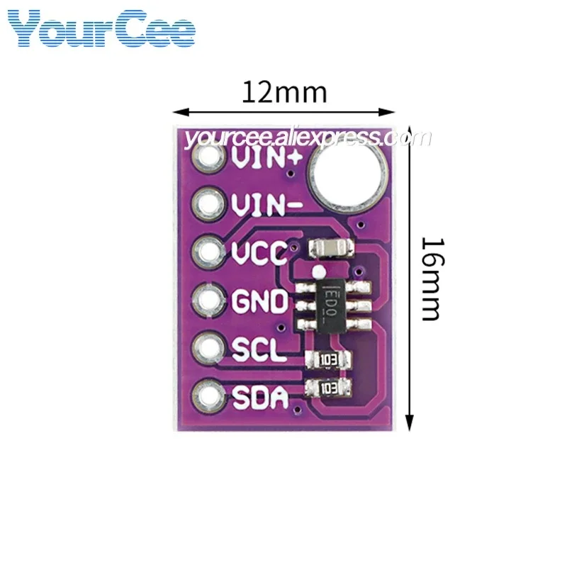 10pcs/1pc ADS1118 ADS1110 16-bit Analog-to-Digital Converter ADC Module Self-Calibration A/D Converter Board Temperature Sensor