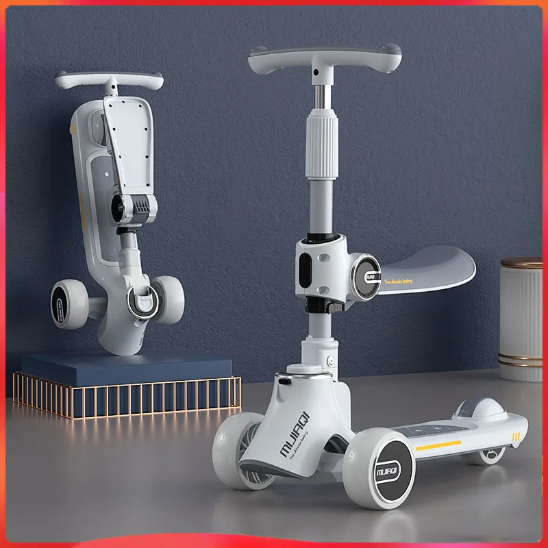 

Самокат для детей от 1 до 12 лет, три в одном для мальчиков, девочек и малышей. Можно сидеть или ridden