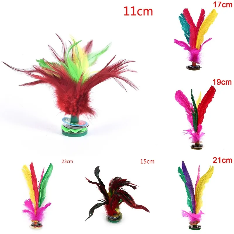 China Jianzi Footbal Foot Kick Fitness Entertainment Handwheel Fancy Goose Feather Shuttlecock sport For Physical Exercise