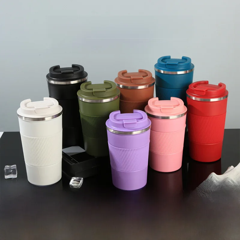 Cross-border 304 stainless steel three-generation coffee cup portable vacuum thermos cup creative simple car water Cup wholesale