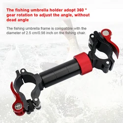 Fishing Chair Umbrella Holder Aluminum Alloy Rotatable Adjustable Mount Stand Outdoor Boat Fish Support Equipment