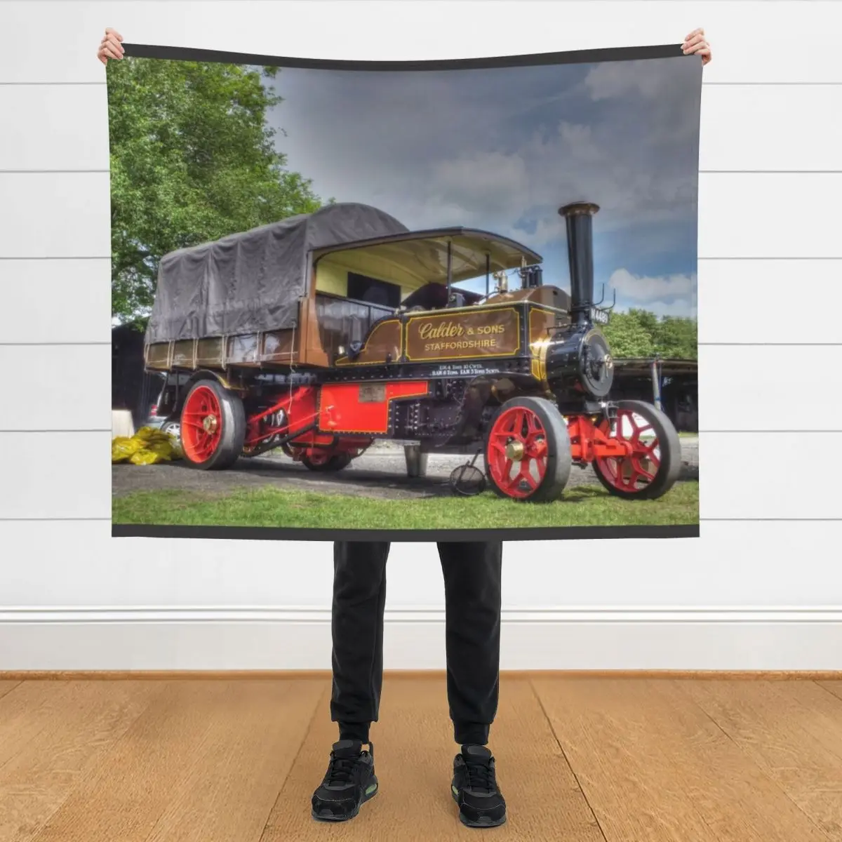

Foden Steam Wagon Throw Blanket Plaid on the sofa Cute sofa bed Designers Blankets