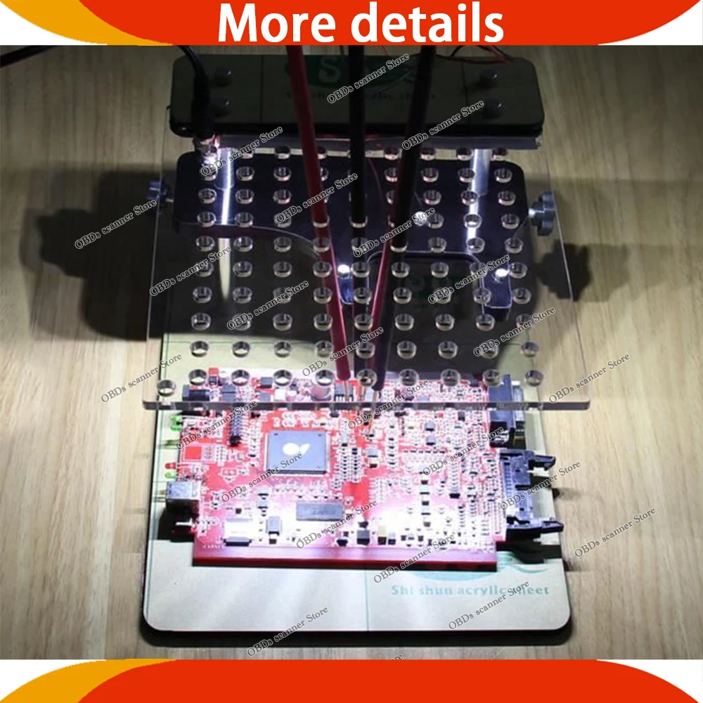 Newest ECU Board Bracket LED BDM Frame With 4 Probe Pen ECU Modified For KESS For KTAG FGTECH Auto ECU Chip Tuning Tool - view 3