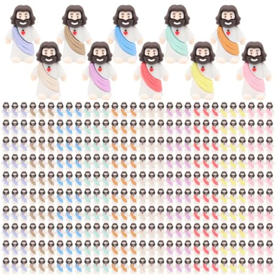 

Pocket Jesus Mini Figures Original Design Baby Jesus Figurines, Tiny Miniature Jesus Figures to Hide and Seek Religious Party F