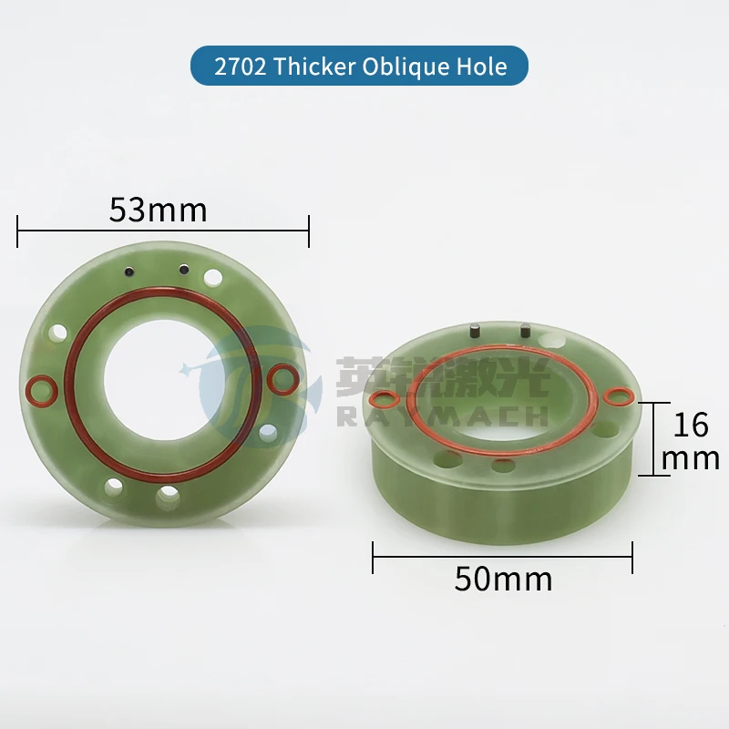 Raymach DNE anillo de aislamiento agujero inclinado fibra láser repuestos soporte de cerámica 2702/3100 estilo más grueso QT90 tuerca de bloqueo de varilla de cobre