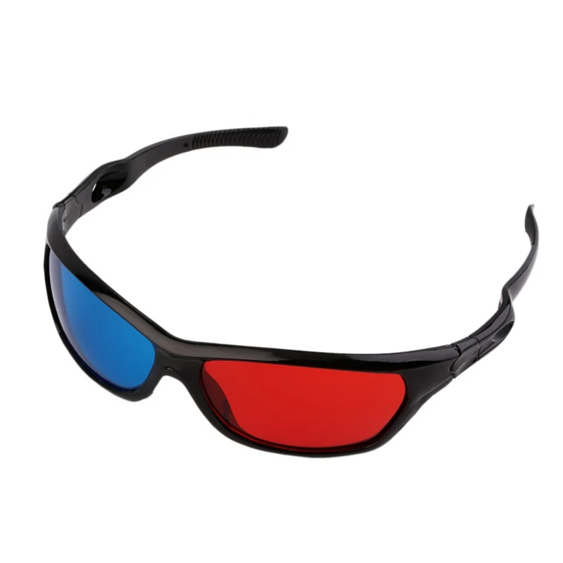 Red Blue 3D Glasses Universal With black Frame For 3D Movies, Games, DVDs, Videos, Televisions, VR and AR glasses