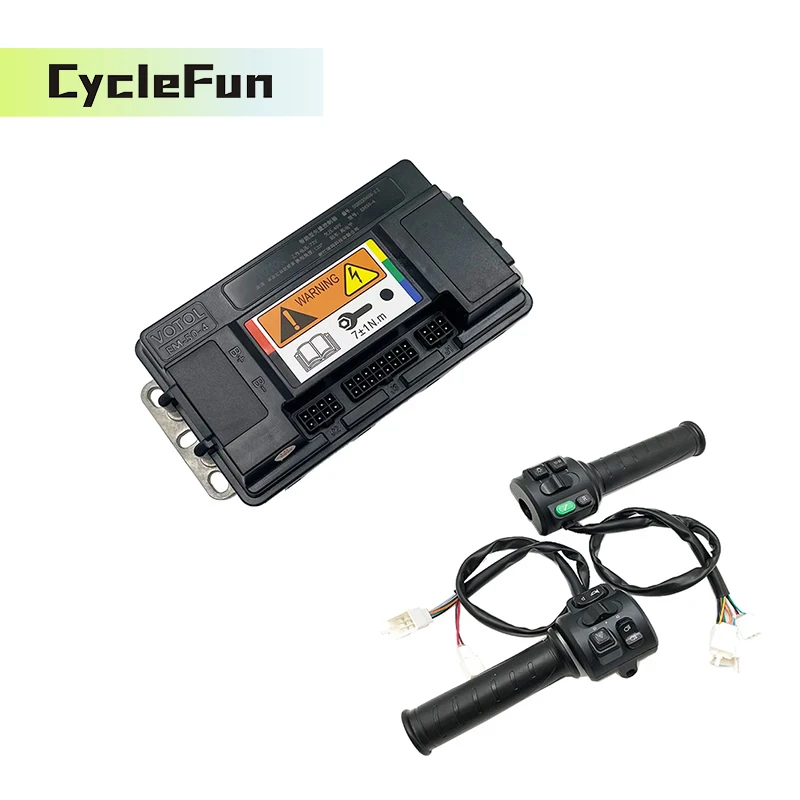 

Votol EM50-4 Brushless DC Controller With Throttle for QS Wheel PMSM Motor Electric ATV Motorcycle