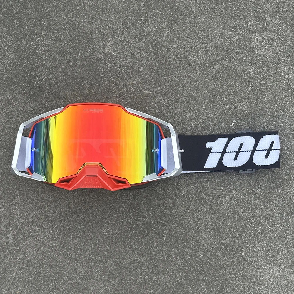 Hochwertige Motocross-Brille für Herren, Winddicht, Sandschutz, HD-Gläser, UV400-Schutz, Motorrad- und Radsportbrille für Rennen