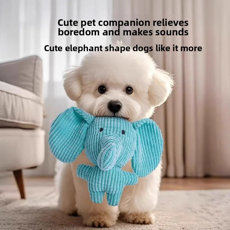 

Dog Toys Grinding Teeth Resistant Puppies Dog Plush Sound Self-Hi Boredom Relief Artifact Medium and Small Pet Supplies