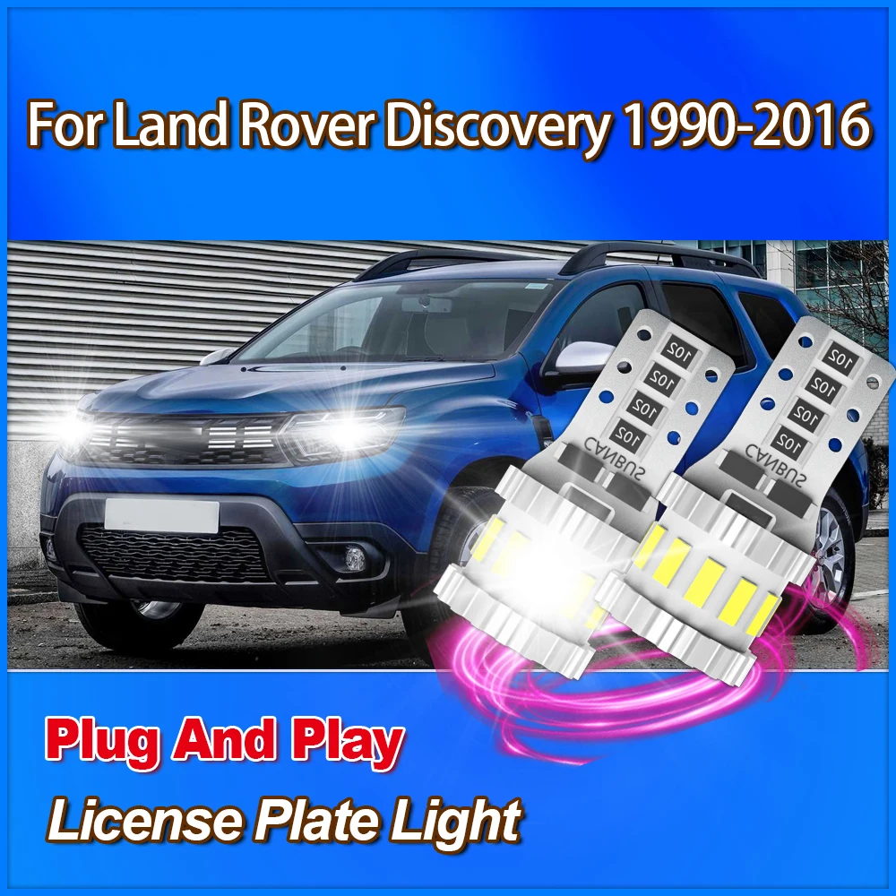 

W5W T10 License Plate Light Flashing 12V Led Small Auto Lights 360 Degree Lighting 6000K CSP For Land Rover Discovery 1990-2016