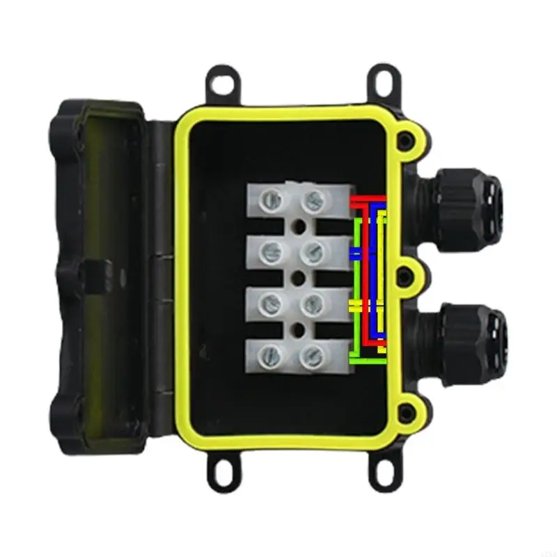 

Underground Electrical Junction Box with Terminal Cable Connector Outdoor Waterproof Junction Box Easy to Install