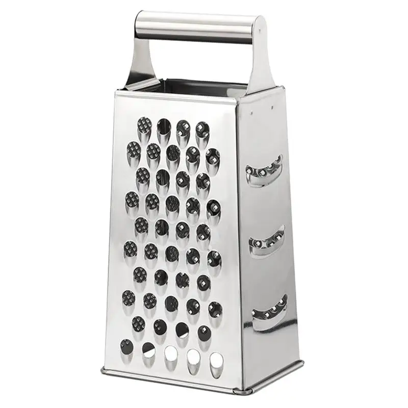 

Stainless Steel 4 Sided Hand Grater Blades Vegetable Grater Cheese Grater Hand Grater Kitchen Tools Box Container