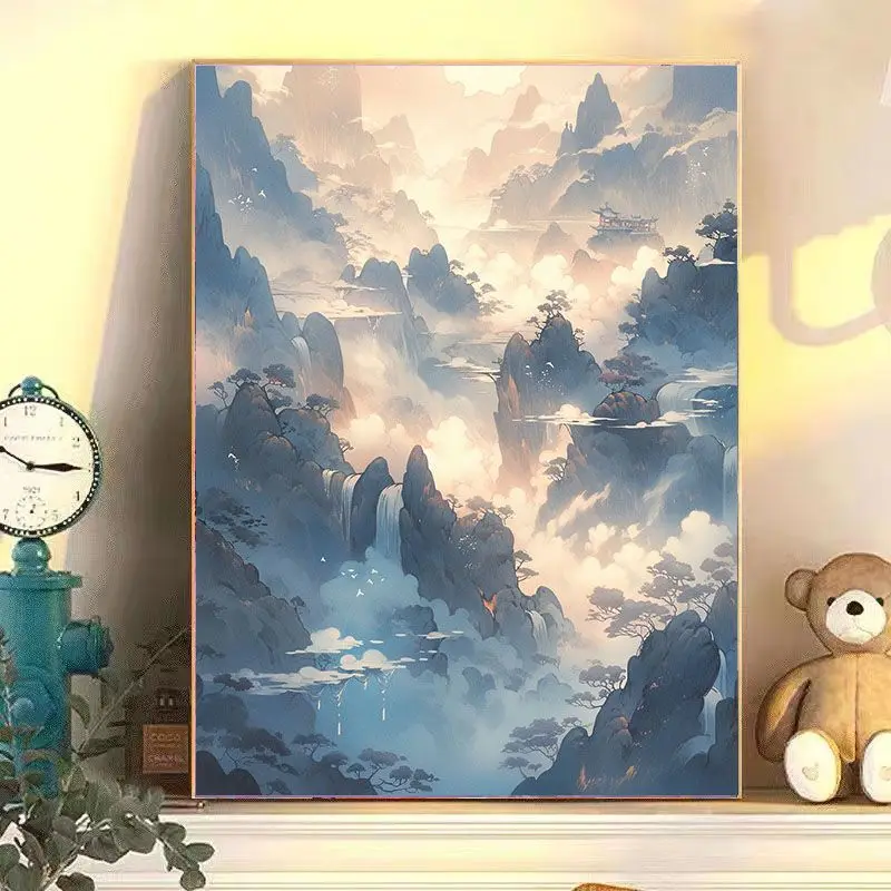 

4497071Digital oil painting living room decorative painting sofa background wall hanging painting