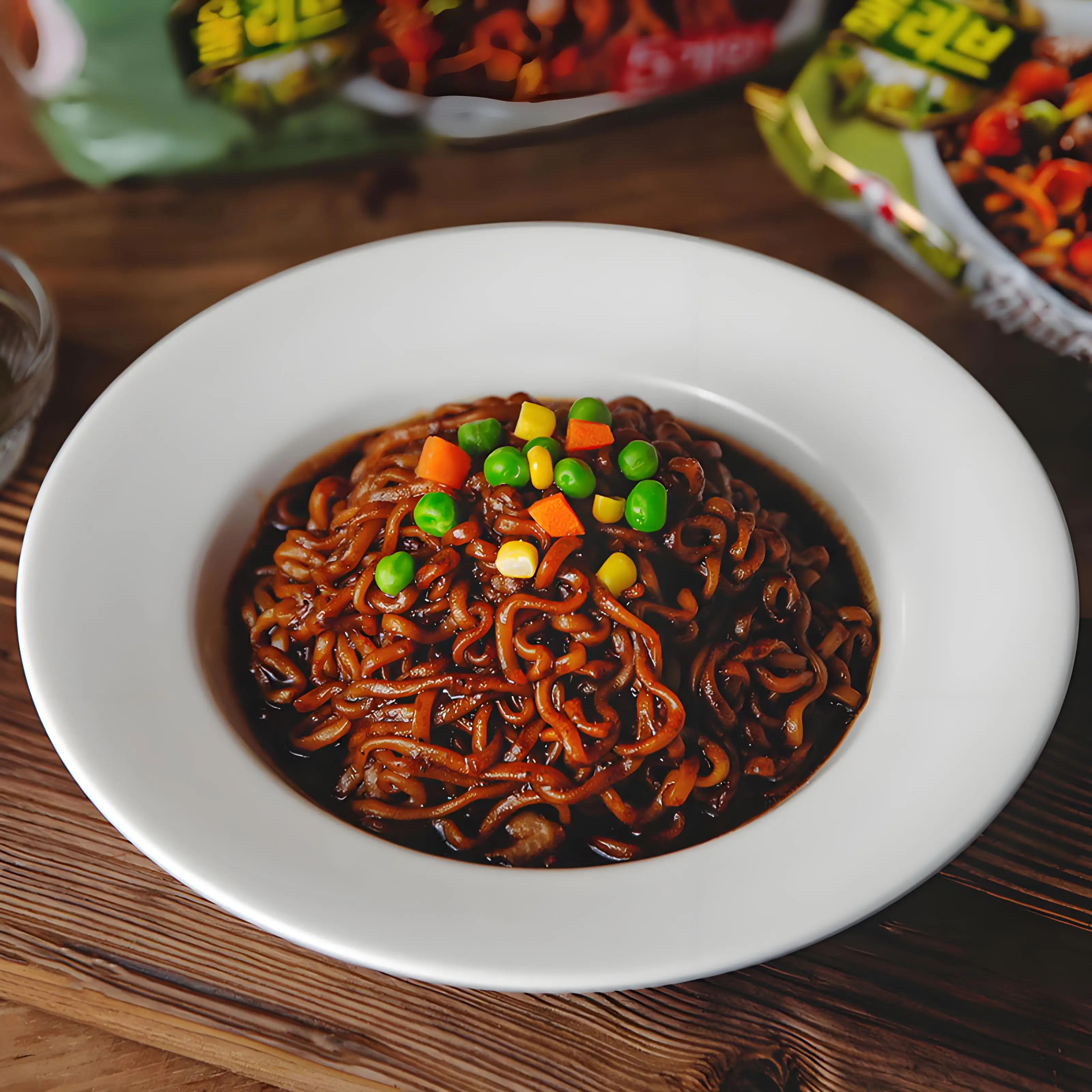 نونج شيم، جاجانج - مايون نودلز سريعة التحضير، عبوة من 5 قطع، 140 جرام لكل علبة