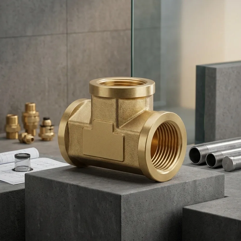 For Industrial Piping 3 4-inch 25mm 3 4 Brass Tee High Pressure Gas Connector Oil System Fitting 1200 Psi Rating