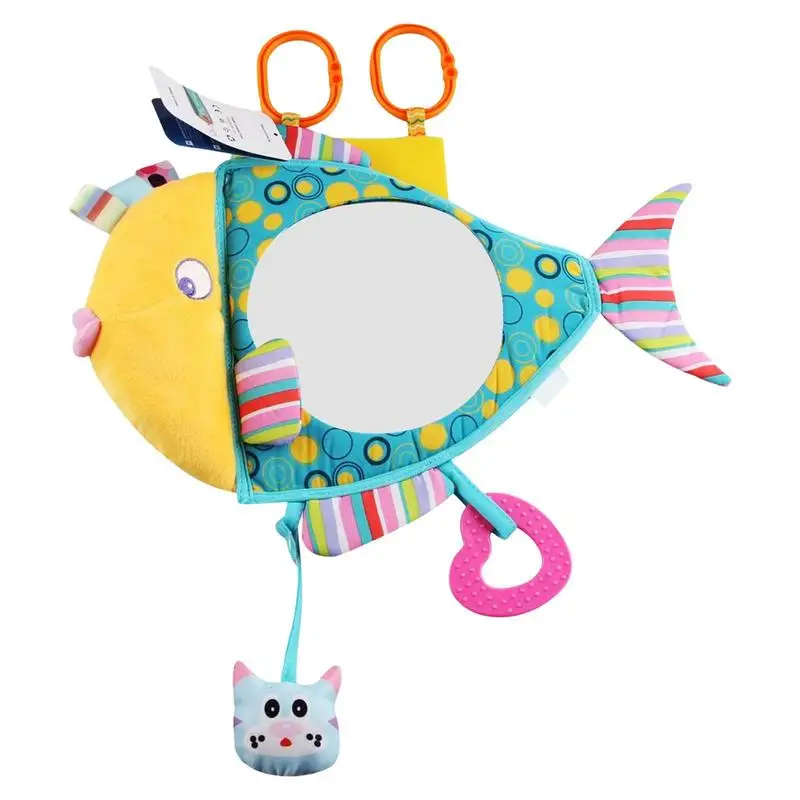 

Baby Mirror Toy For Car Clear View Mirror For Safety Car Seat Rear Facing Fish Shaped Driver’s Baby Mirror Toy Enables Easier