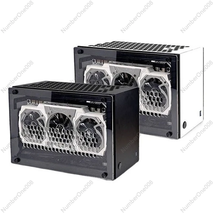 

Корпус A50S Mini-ITX, поддержка 3 видеокарт (GPU) с конструкцией A4, совместимость с блоком питания SFX, прозрачная боковая панель
