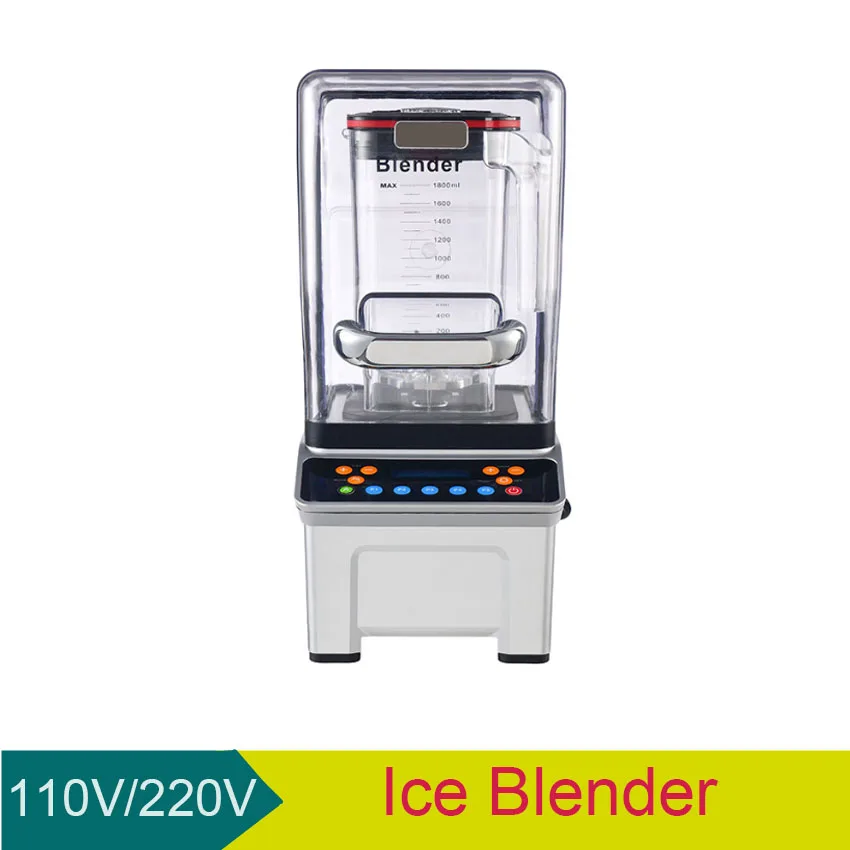 

2200W Intelligent New High Speed Rotating Touch Commercial Shaved Ice Fruit Blender High Quality Ice Smoothie Machine