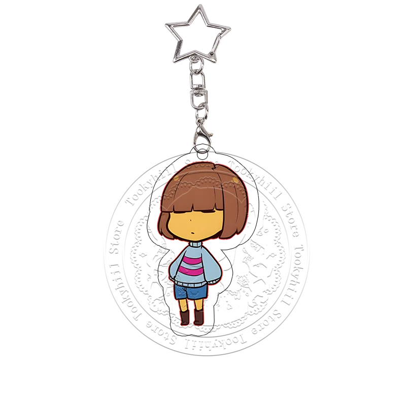Undertale Acryl-Schlüsselanhänger Frisk Undyne Napstablook Cross Sans Anime Cartoon Spiel Sammlung Taschenanhänger Geburtstagsgeschenk – Detail 6