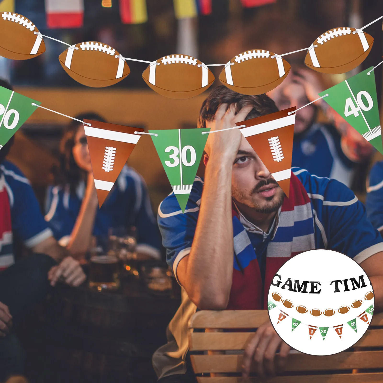 

3 комплекта баннеров и флажков для футбольной вечеринки, украшения для дня рождения в спортивной тематике, декор для стен, окон и дверей