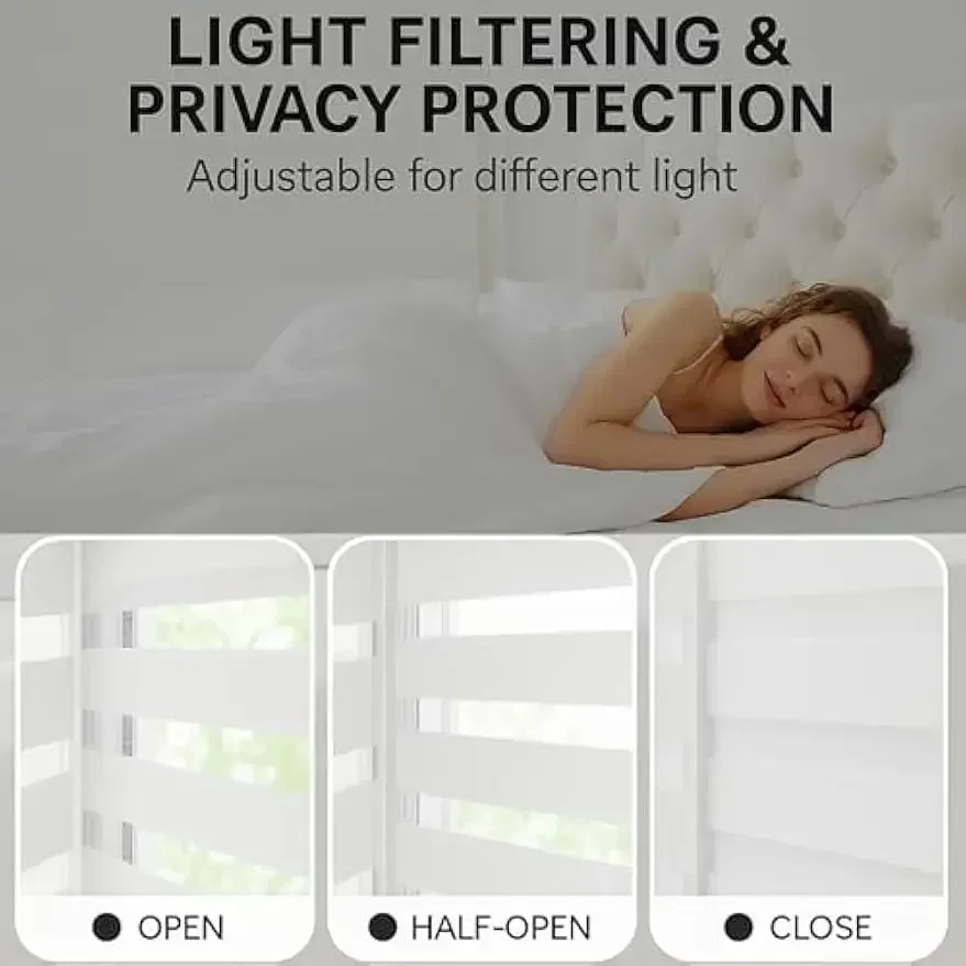

[Free Shipping, New Arrival!]Cordless Zebra Window Shades, Indoor Blinds, Guard Blinds, Roll Up, Light Filter