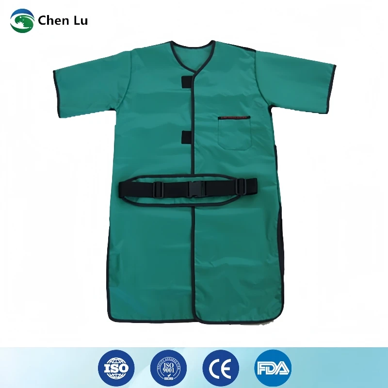 

Genuine ionizing radiation protection 0.5mmpb lead clothing x-ray gamma ray protective short sleeve double sides lead coat
