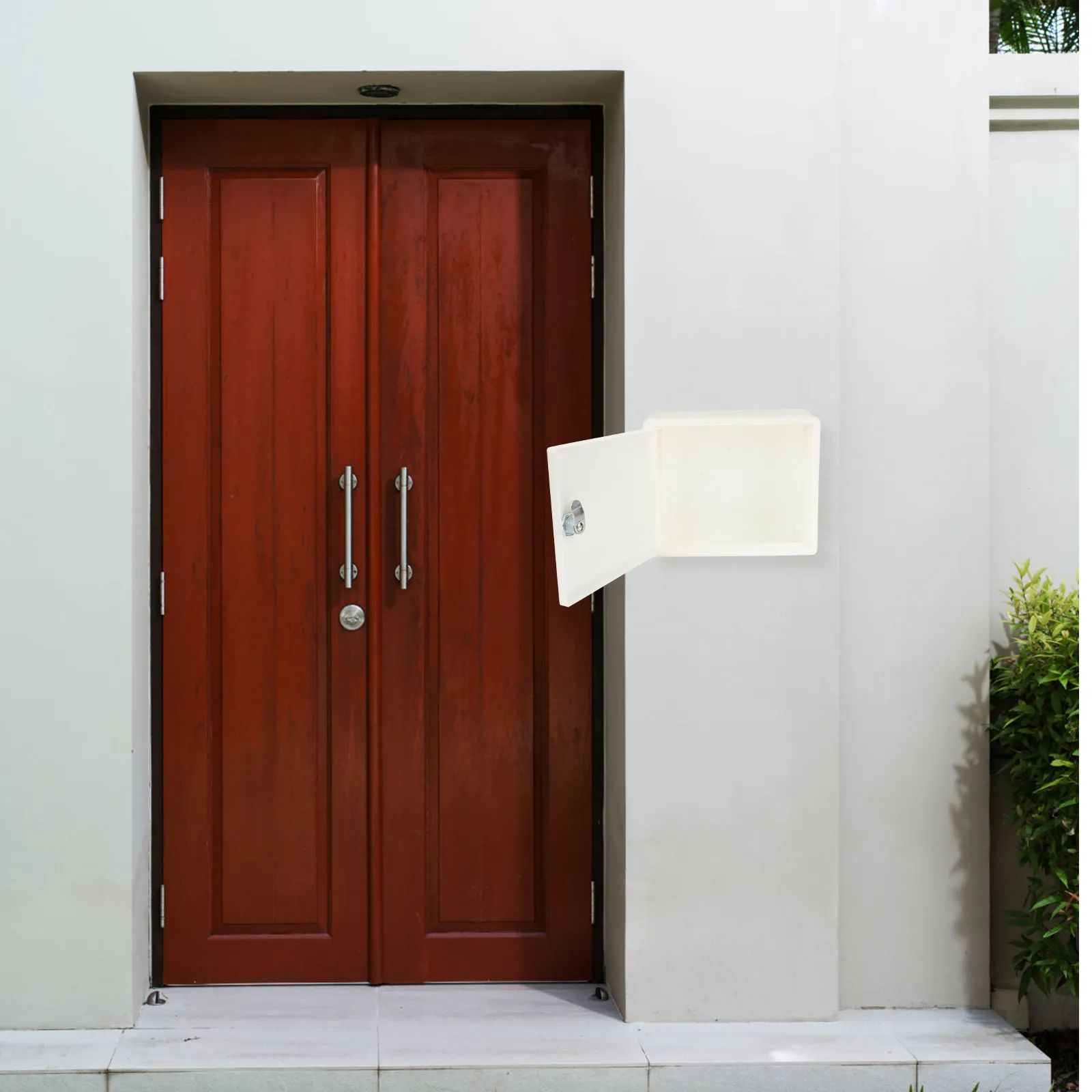 Mailbox Wall Mount Extra Large Boxes Mailboxes with Locks for Lockable outside White Home Cute Locking