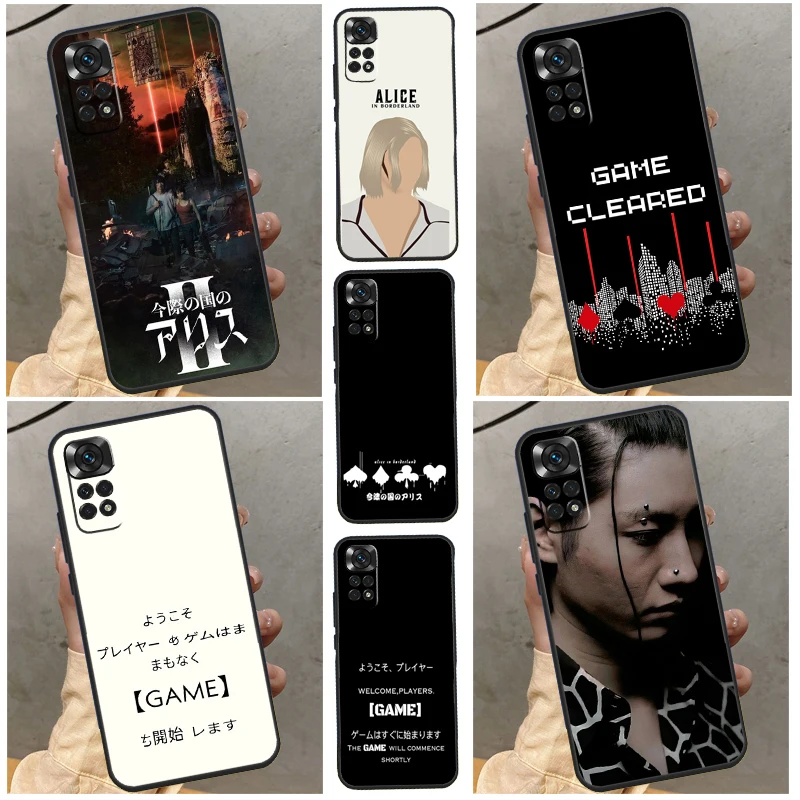 Alice in Borderland Phone Case For Xiaomi Redmi Note 8 9 10 11 12 Pro 11S 10S 9S 8T Redmi 10A 10C 9A 9C Cover