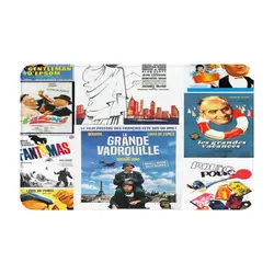 Louis De Funes Movie Poster Compilation A Carpet Doormat BathMat Mat