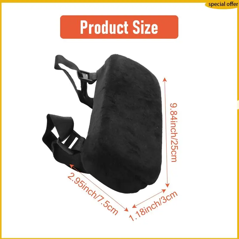 A50I 2 uds almohadilla para reposabrazos de silla espuma viscoelástica cómoda funda para reposabrazos de silla de oficina para codos