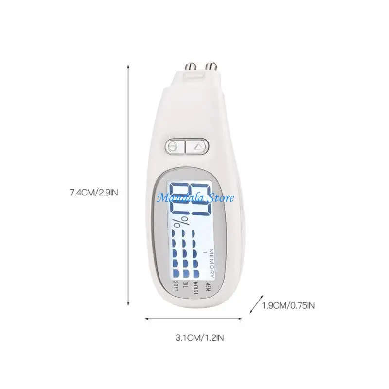 جهاز اختبار رطوبة البشرة الصغير U2JC، جهاز اختبار محتوى الزيت والرطوبة لنعومة الوجه