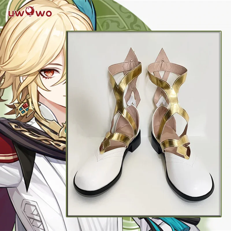 UWOWO kavien-zapatos de Cosplay Genshin Impact kavieh, botas de cuero, calzado para hombre