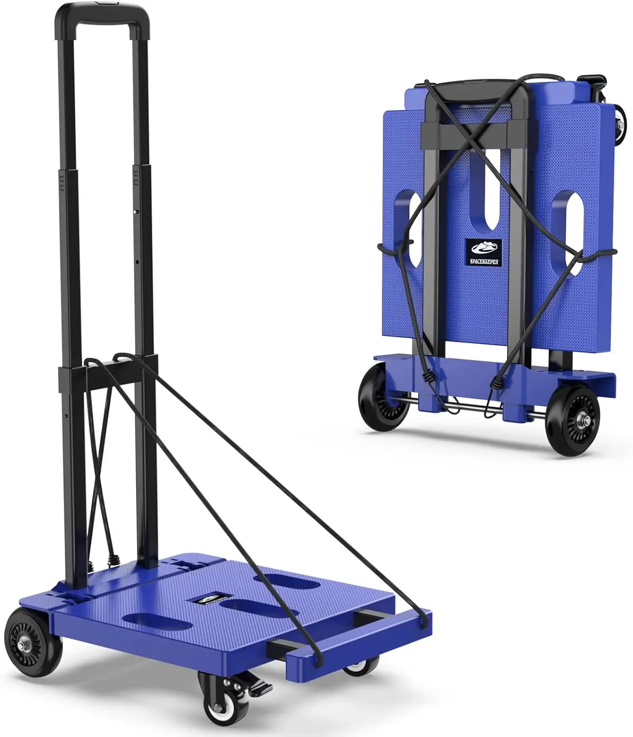 Opvouwbare Handtruck Dolly Met Wielen Draagbare Flatbed Kar Inklapbare Handtruck Voor Bagage Reizen Verplaatsen Winkelen