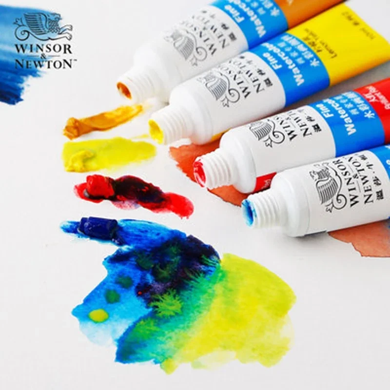 Imagem -03 - Winsor & Newton-pintura Aquarela Profissional Pintura de Artista e Estudante Suave Fina Alta Qualidade 12 18 24 36 Cores 10ml