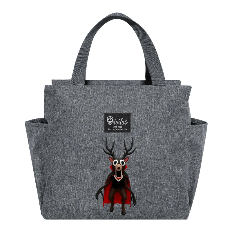 99 ليلة في الغابات حقيبة الغداء سعة كبيرة حقيبة يد محمولة أنيمي مطبوعة الألومنيوم احباط سميكة حقيبة معزولة هدية عيد ميلاد #6