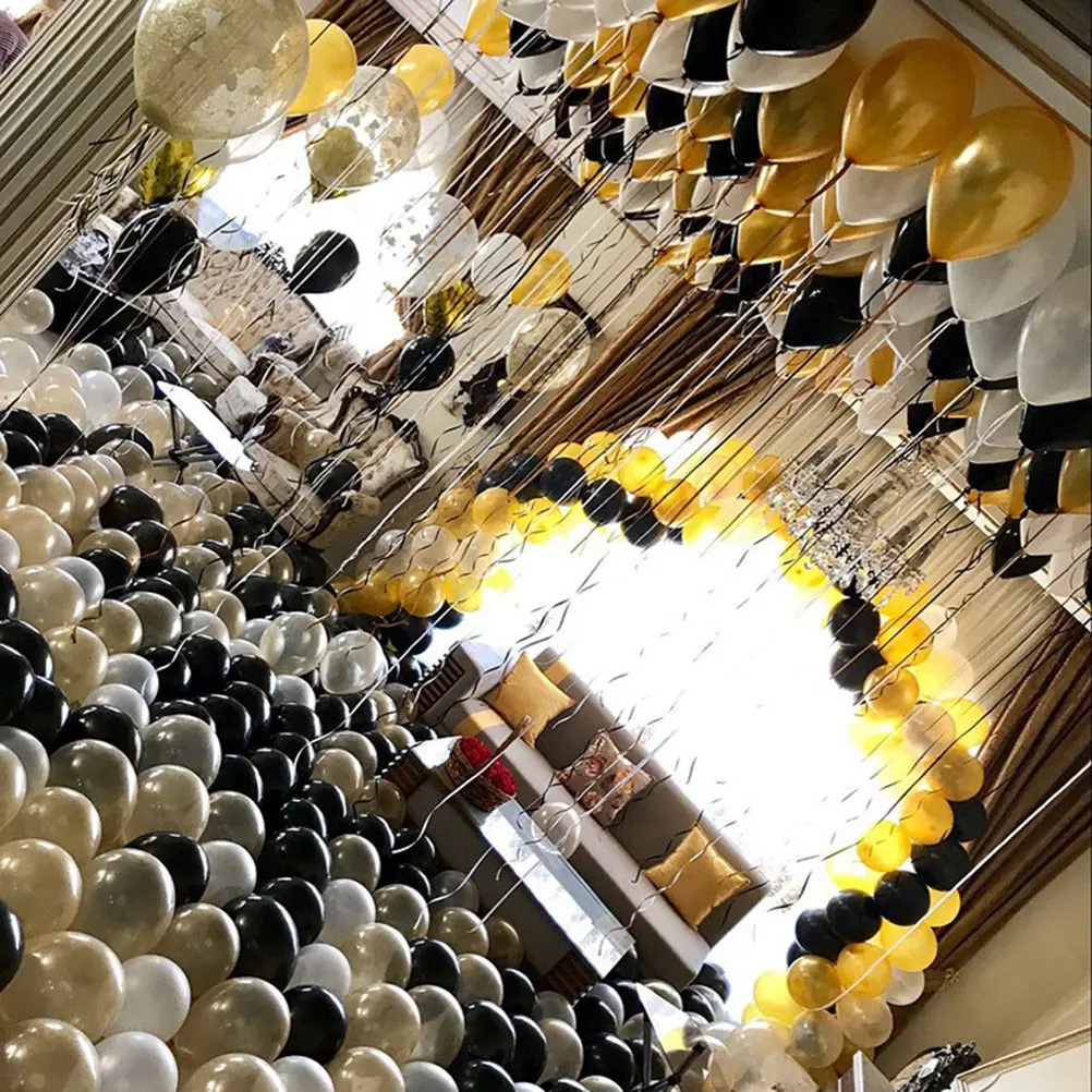 

100 шт. 10-дюймовых перламутровых блестящих металлических латексных шаров для украшения дня рождения, для арок, колонн и букетов из шаров