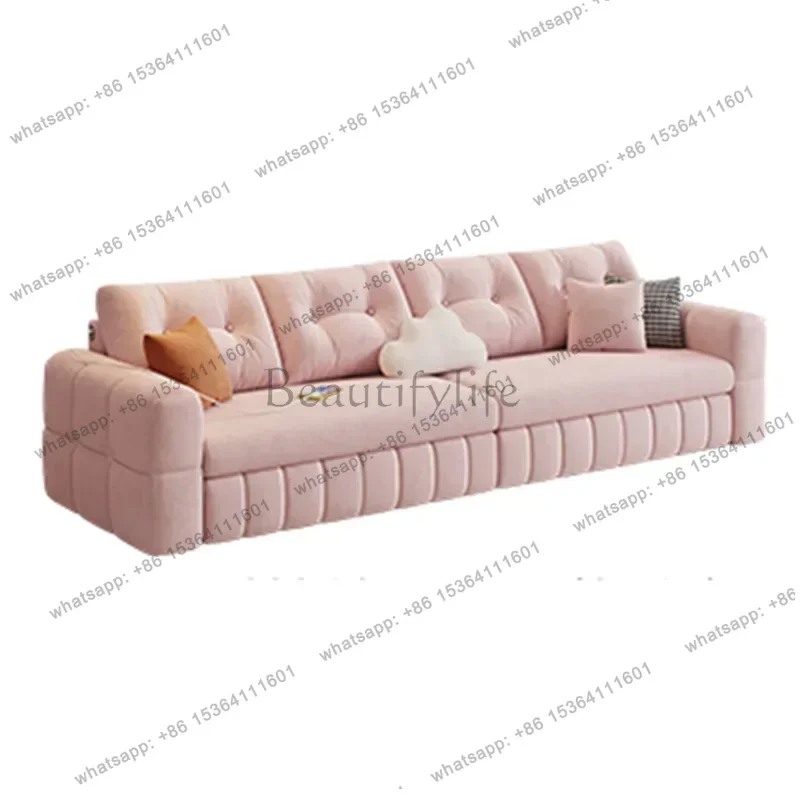 PG USB Velvet Couches Waterproof Comfortable Foldable Luxury Sofa Bed Modern Lounge Designer Sofa Plegable Living Room Furniture