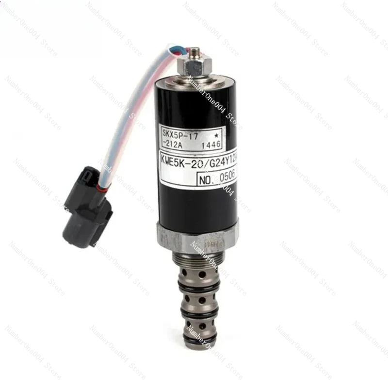 

KWE5K-20/G24Y12A YN35V00005F2 Hydraulic Pu-mp Proportional Solenoid Valve for Kobelco SK120-2 SK200-2 SK200-5 Excavator