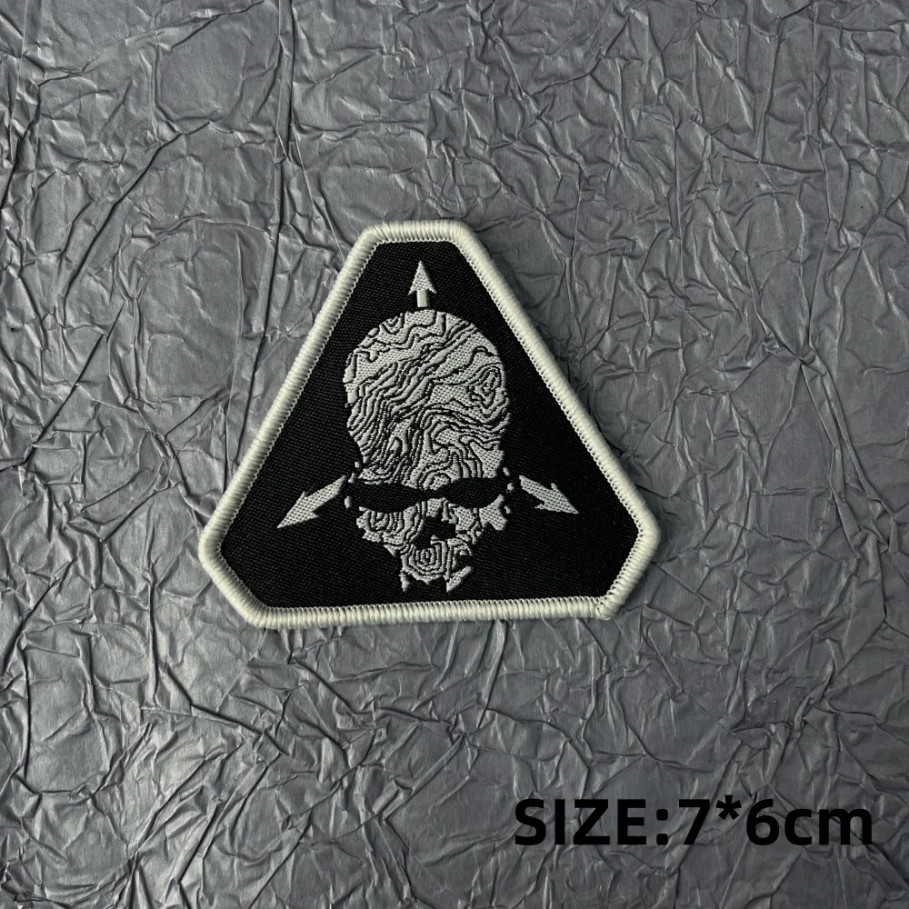 TAD Skull Woven Label Patches Tactical Equipment Mission Capability Backpack Patch Military Accessory Badges