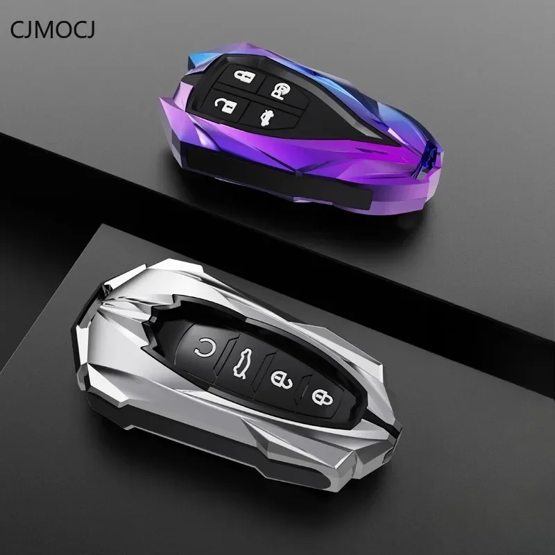 

For Hongqi HS5/H7/H5/H9/E-QM5/HS3/H6 Zinc Alloy Car Remote Key Case Cover Shell Keychain Accessories