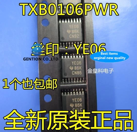 

10PCS TXB0106 TXB0106PWR TXB0106P silk-screen YE06 converter chip in stock 100% new and original