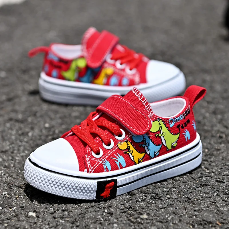 Children Canvas Shoes Boys Girls Low Top Breathable Sneaker Fashion Spring Autumn Soft Non-slip Kids Casual Shoes Tenis Infantil