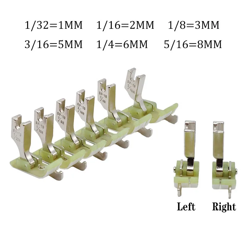 SP-18 Left-Right Side Stop Plastic Presser Foot Industrial Flat Sewing Machine With Knife Open Thread Tangent Presser Foot